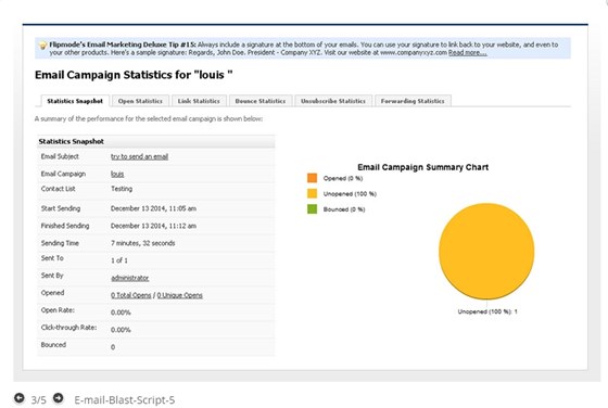 Email Blast Script: Email Script Live Demo